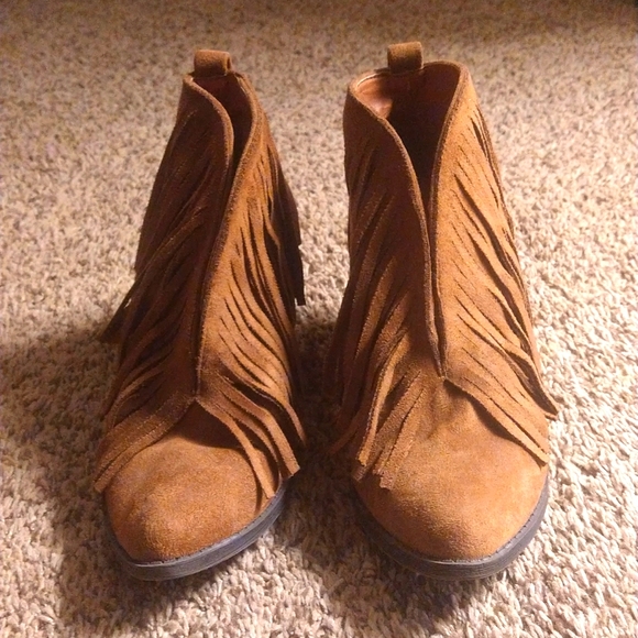 Coconuts by Metisse, size 8, brown leather ankle boots - Picture 1 of 5